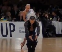 2012��WDSF����ʱ�������ն�ţGrandSlam Latin - solo Paso Doble - Andrey Kiselev   Anastasia Selivanova